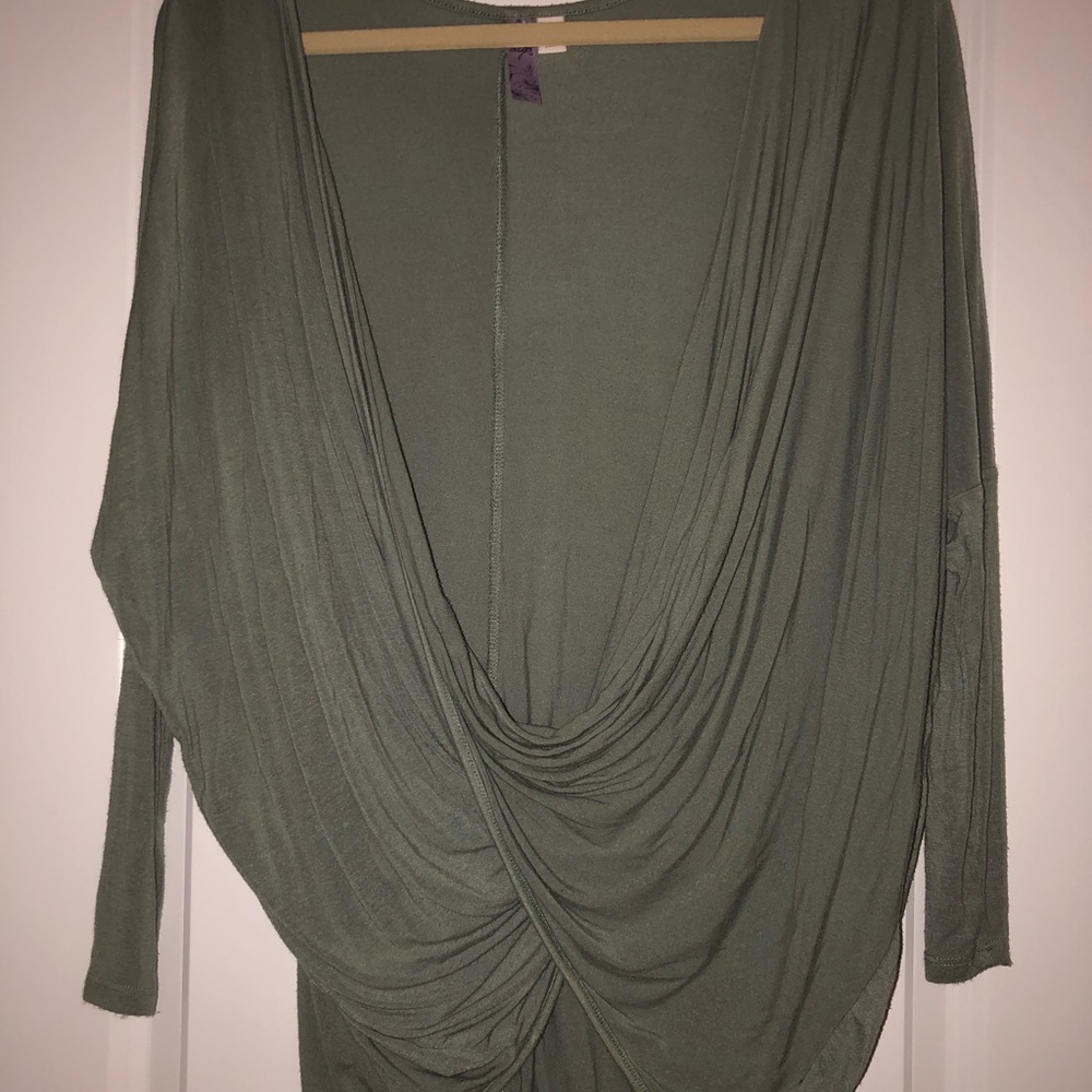 Green open front top